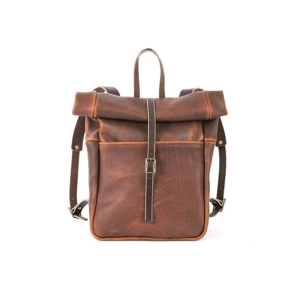 Grant Leather Rolltop Backpack